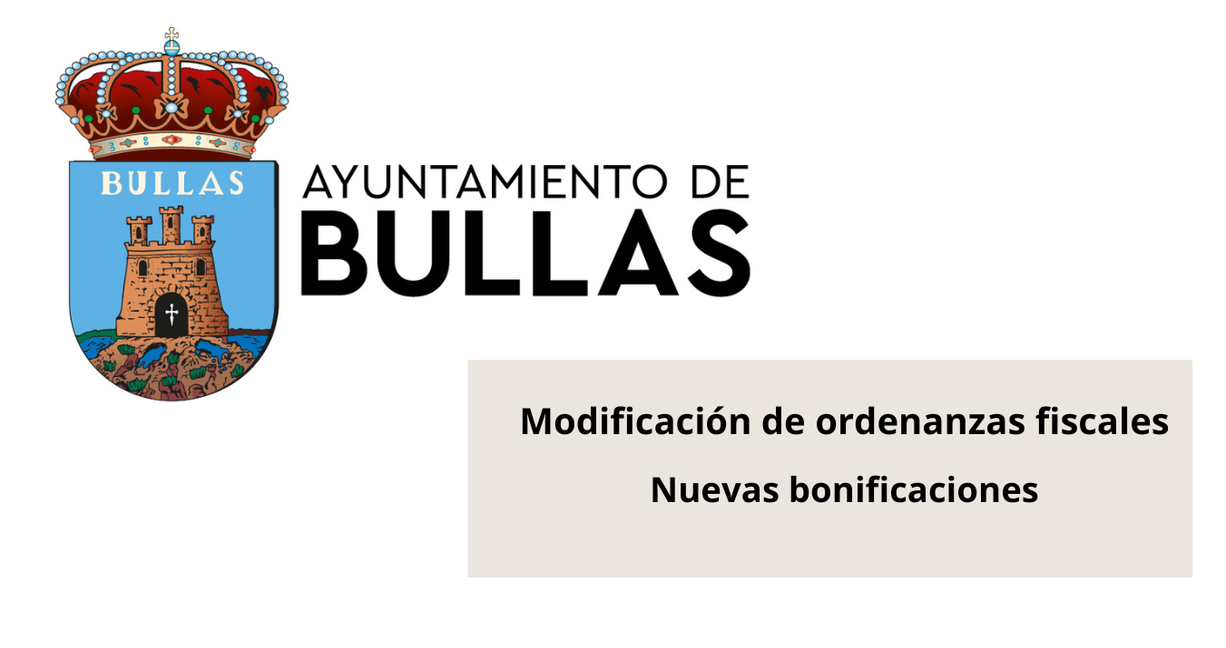 Modificación de Ordenanzas Fiscales Nuevas Bonificaciones